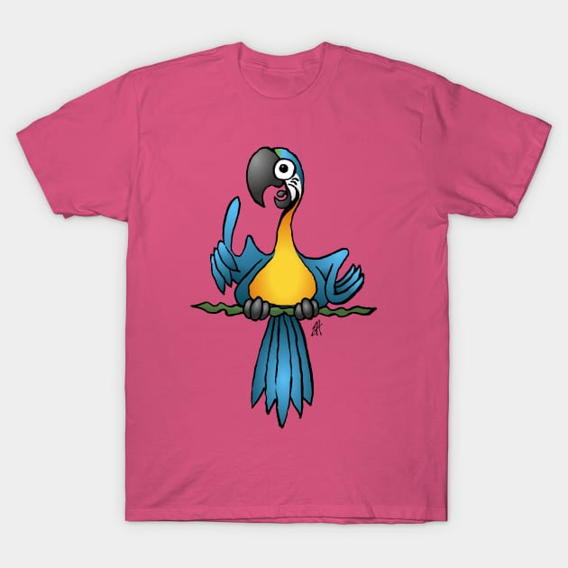 Talking parrot T-Shirt by Cardvibes